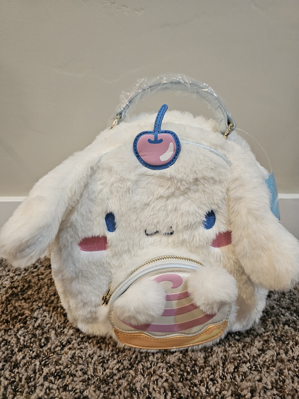 **BoxLunch Cinnamoroll Plush Mini Backpack Kawaii Sanrio White NWT**